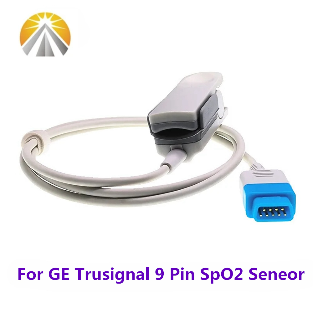 Breath Rate Monitor - SPO2-sensor 9-pins voor GE Datex Ohmeda